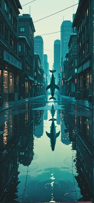 Monsoon Green Afternoon City Winter Animal Machine mobile wallpaper / スマホ壁紙