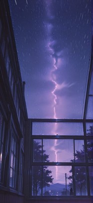 Monsoon Purple Night Sky Spring mobile wallpaper / スマホ壁紙