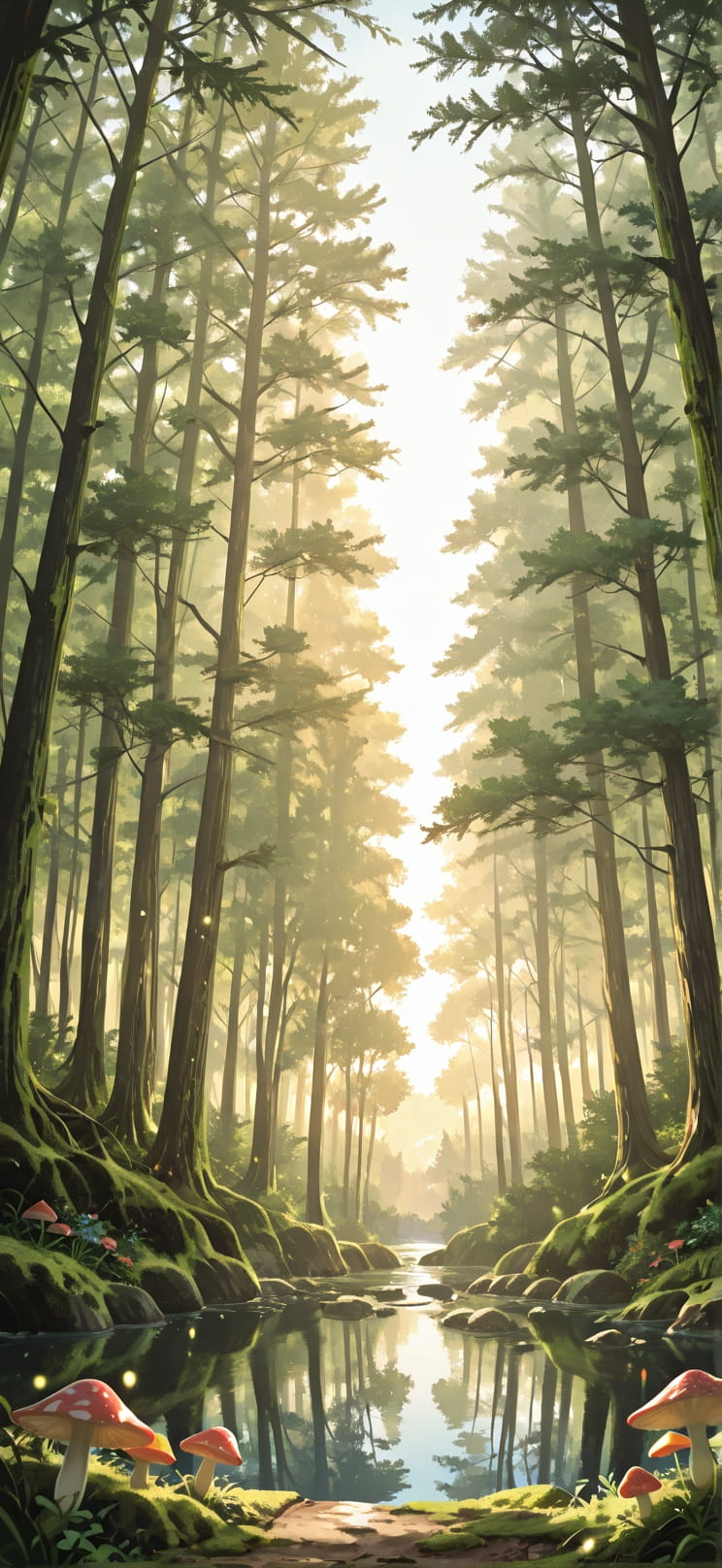 Moss Brown Afternoon Sea Summer mobile wallpaper / スマホ壁紙