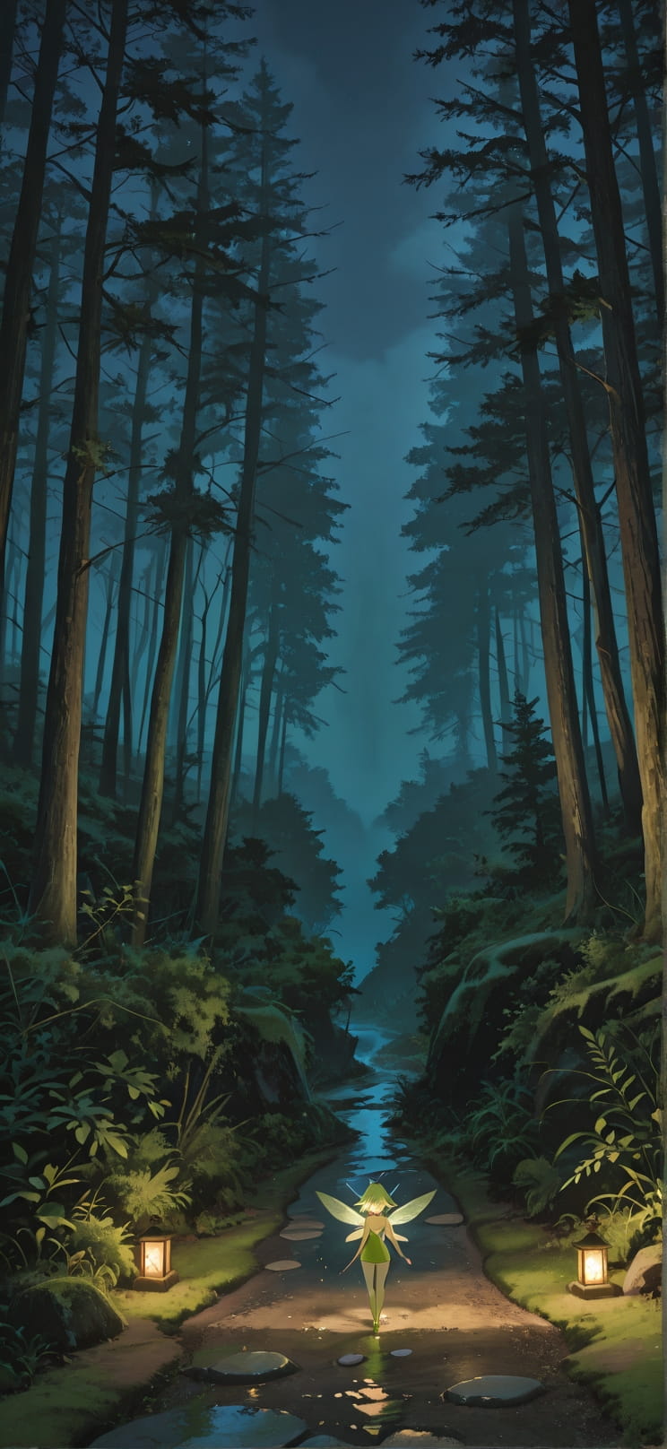 Moss Brown Night Nature Summer Animal mobile wallpaper / スマホ壁紙