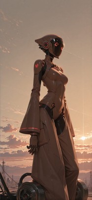 Nextfrontier Brown Afternoon Sky Spring Machine mobile wallpaper / スマホ壁紙