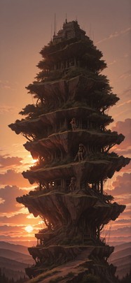 Nextfrontier Brown Sunset Nature Summer Machine mobile wallpaper / スマホ壁紙