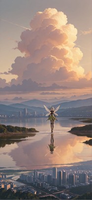 Nimbus Brown Afternoon Sea Spring Animal Machine mobile wallpaper / スマホ壁紙