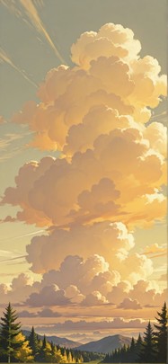 Nimbus Yellow Afternoon Nature Spring mobile wallpaper / スマホ壁紙