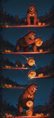 Persimmon Red Night Sky Spring Animal Machine mobile wallpaper / スマホ壁紙