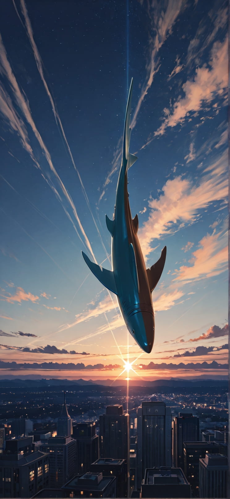 Prism Brown Afternoon City Spring Animal Machine mobile wallpaper / スマホ壁紙