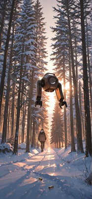 Quartz Brown Afternoon Nature Winter mobile wallpaper / スマホ壁紙