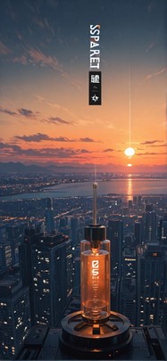 Quartz Orange Sunset City Summer mobile wallpaper / スマホ壁紙