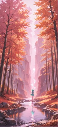 Quartz Pink Afternoon Sea Autumn mobile wallpaper / スマホ壁紙