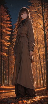 Realitywarp Brown Night Nature Autumn mobile wallpaper / スマホ壁紙