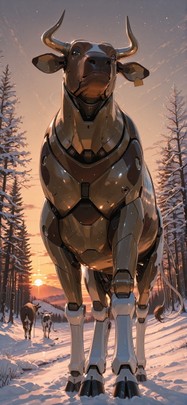 Realitywarp Brown Sunset Nature Winter Animal Machine mobile wallpaper / スマホ壁紙