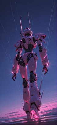 Realitywarp Pink Night Sky Summer Machine mobile wallpaper / スマホ壁紙