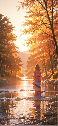 Saffron Brown Afternoon Sea Summer mobile wallpaper / スマホ壁紙