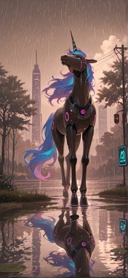 Siren Brown Afternoon Sea Spring Animal Machine mobile wallpaper / スマホ壁紙