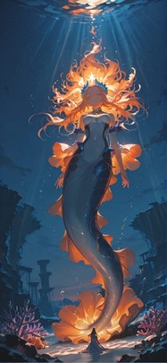 Siren Orange Night Sky Spring mobile wallpaper / スマホ壁紙