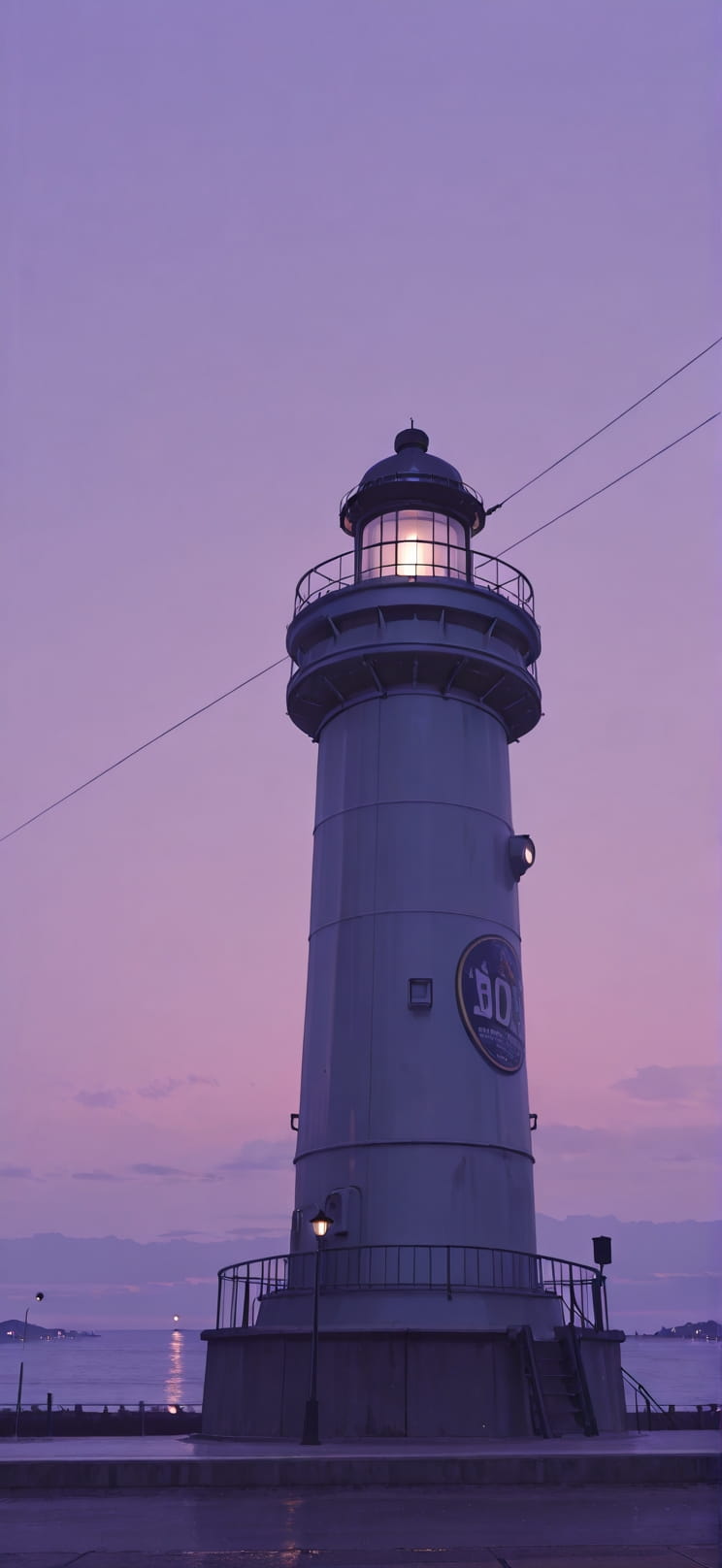 Siren Purple Afternoon Sky Summer mobile wallpaper / スマホ壁紙