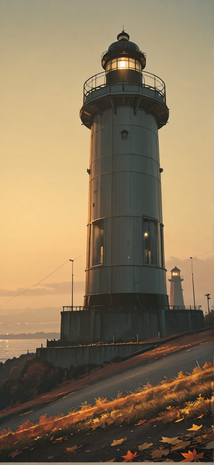 Siren Yellow Afternoon Sky Autumn mobile wallpaper / スマホ壁紙