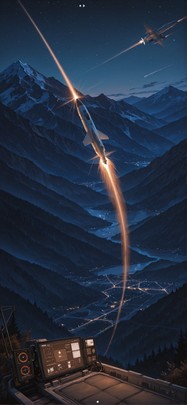 Spacexipo Brown Night Mountain Spring mobile wallpaper / スマホ壁紙