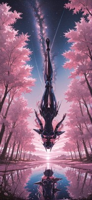 Spacexipo Pink Afternoon Nature Spring mobile wallpaper / スマホ壁紙