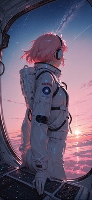 Spacexipo Pink Afternoon Sky Summer mobile wallpaper / スマホ壁紙