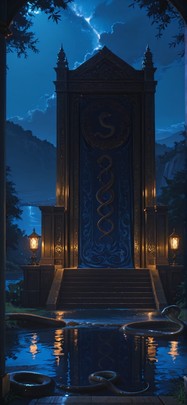 Tapestry Blue Night Sea Summer Animal mobile wallpaper / スマホ壁紙