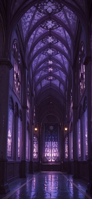 Tapestry Purple Night Nature Summer Machine mobile wallpaper / スマホ壁紙