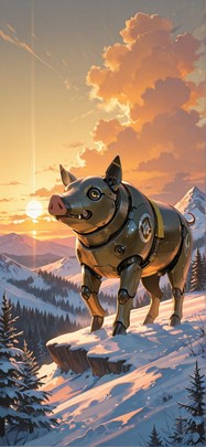 Tapestry Yellow Sunset Nature Winter Animal Machine mobile wallpaper / スマホ壁紙