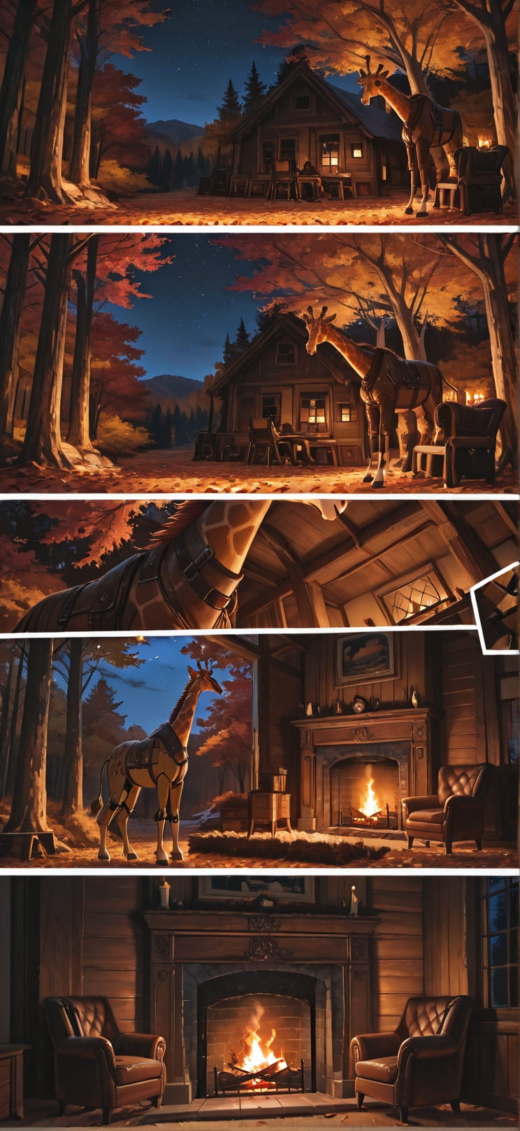 Timber Brown Night Nature Autumn Animal Machine mobile wallpaper / スマホ壁紙