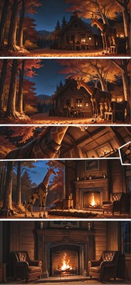 Timber Brown Night Nature Autumn Animal Machine mobile wallpaper / スマホ壁紙