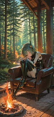 Timber Green Afternoon Nature Summer Machine mobile wallpaper / スマホ壁紙