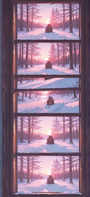 Timber Pink Afternoon Nature Summer mobile wallpaper / スマホ壁紙