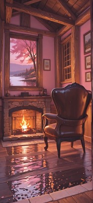 Timber Pink Afternoon Sea Spring mobile wallpaper / スマホ壁紙