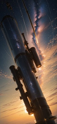 Waningcrescent Yellow Sunset Sea Spring mobile wallpaper / スマホ壁紙