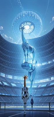 Worldcup2026 Blue Afternoon City Spring Animal Machine mobile wallpaper / スマホ壁紙