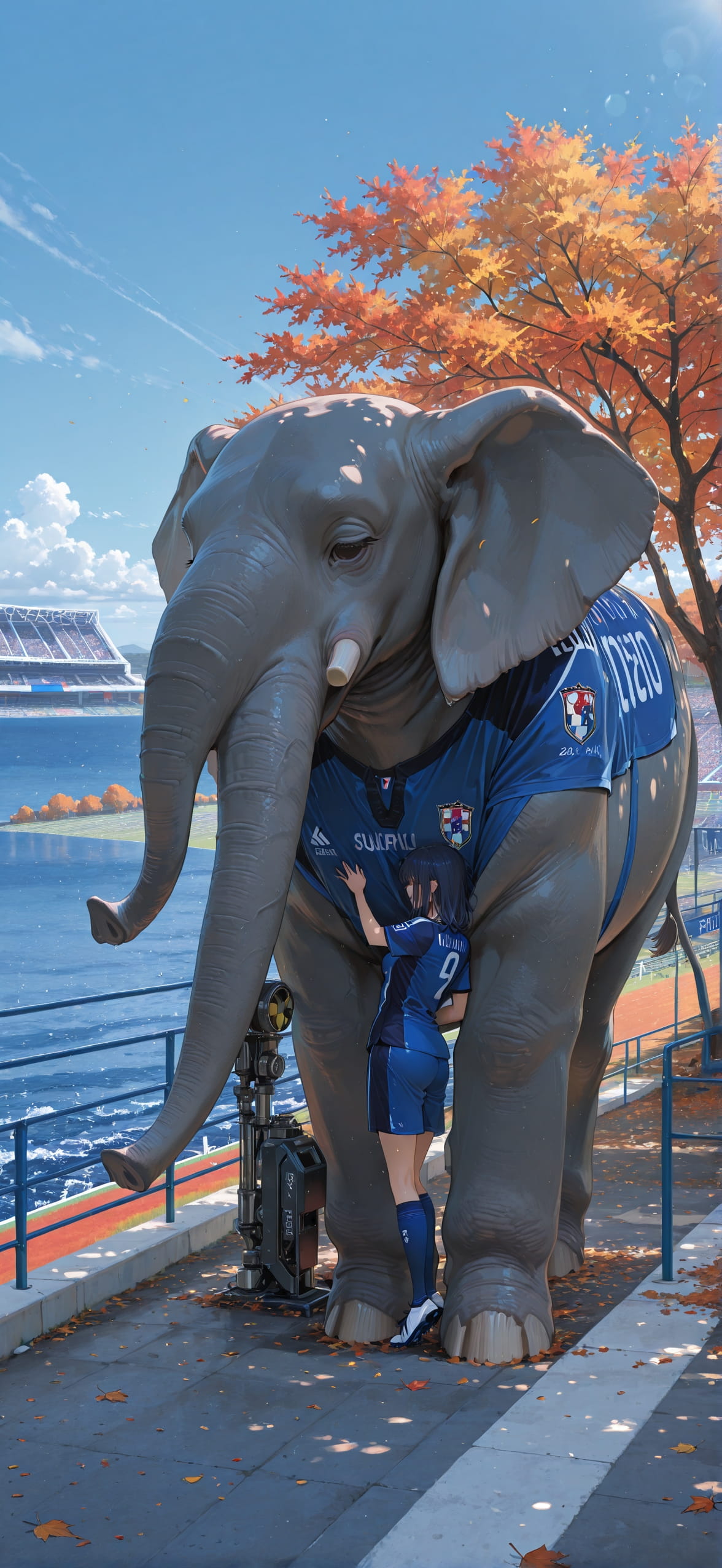 Worldcup2026 Blue Afternoon Sea Autumn Animal Machine mobile wallpaper / スマホ壁紙