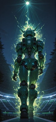 Worldcup2026 Green Night Nature Winter Machine mobile wallpaper / スマホ壁紙