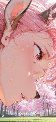 Worldcup2026 Pink Afternoon Nature Spring Animal mobile wallpaper / スマホ壁紙