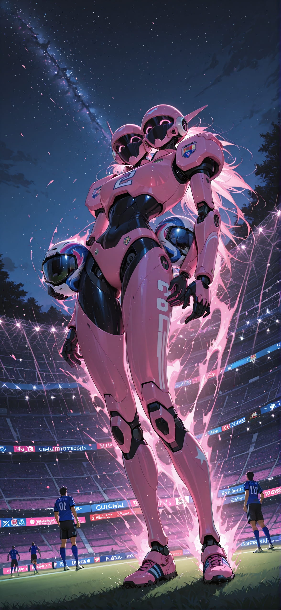 Worldcup2026 Pink Night Nature Summer Machine mobile wallpaper / スマホ壁紙