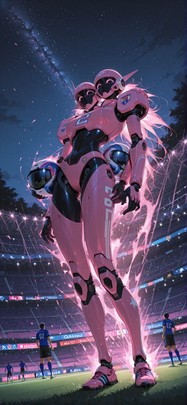 Worldcup2026 Pink Night Nature Summer Machine mobile wallpaper / スマホ壁紙