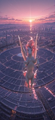 Worldcup2026 Pink Sunset City Spring Animal mobile wallpaper / スマホ壁紙