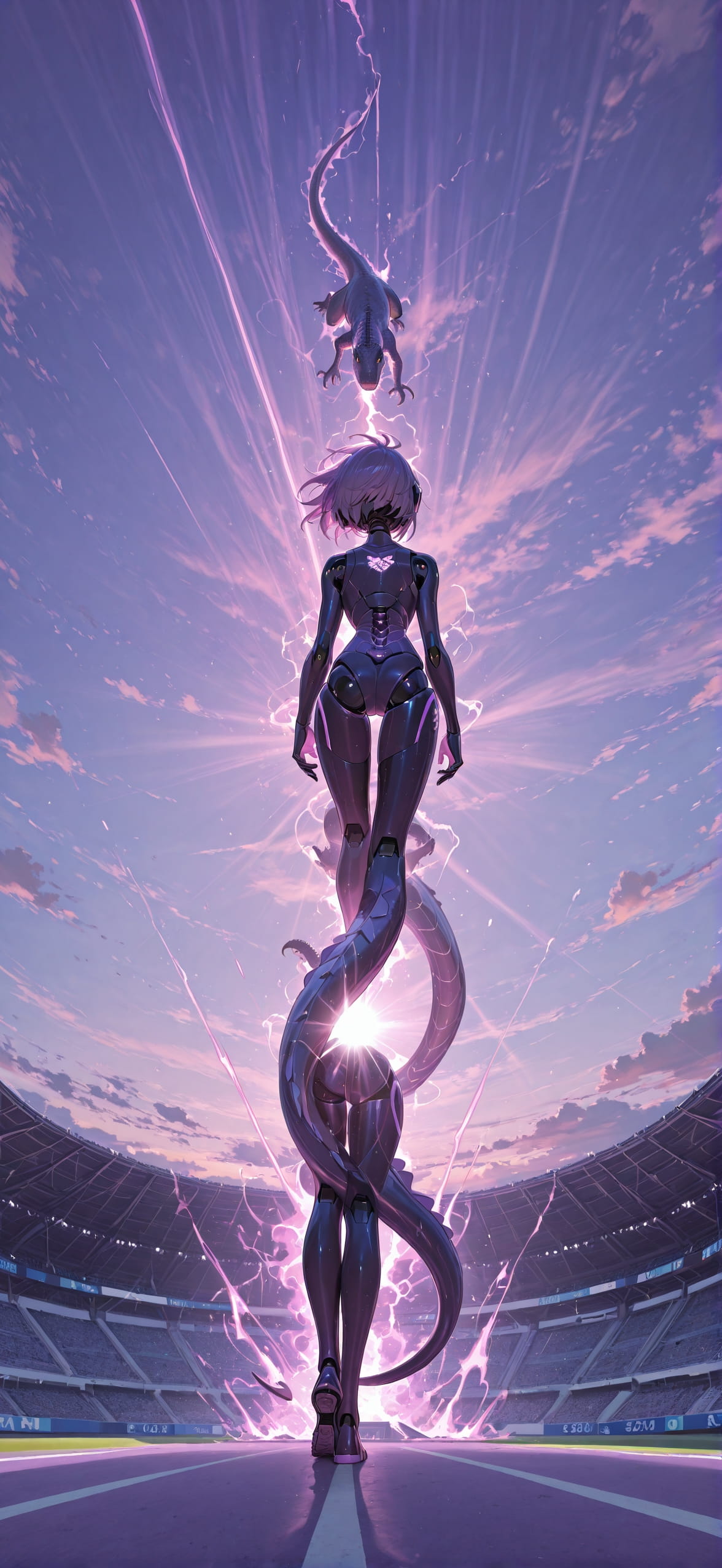 Worldcup2026 Purple Afternoon Nature Winter Animal Machine mobile wallpaper / スマホ壁紙