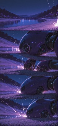Worldcup2026 Purple Night Sea Spring Machine mobile wallpaper / スマホ壁紙
