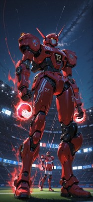 Worldcup2026 Red Night Sky Summer Machine mobile wallpaper / スマホ壁紙