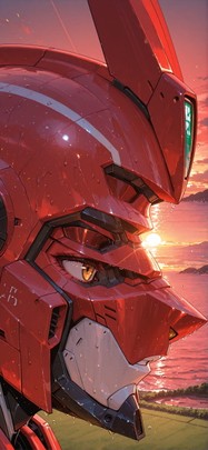 Worldcup2026 Red Sunset Sea Summer Machine mobile wallpaper / スマホ壁紙