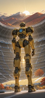 Worldcup2026 Yellow Afternoon Mountain Autumn Machine mobile wallpaper / スマホ壁紙