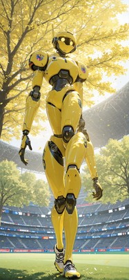 Worldcup2026 Yellow Afternoon Nature Spring Machine mobile wallpaper / スマホ壁紙