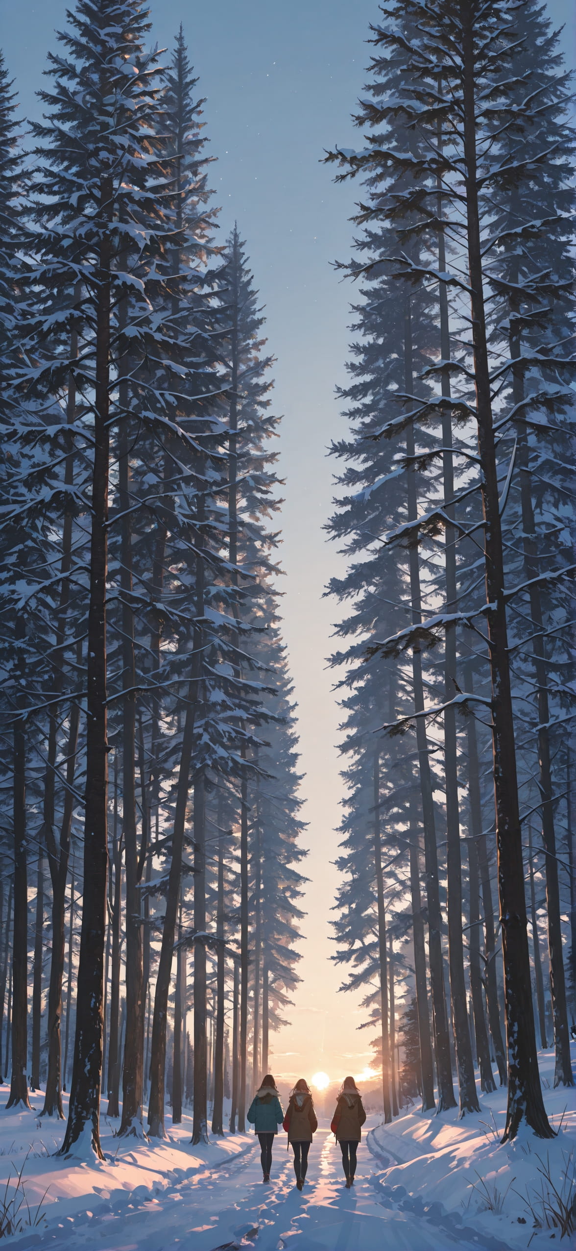 Switch2 Brown Afternoon Nature Winter mobile wallpaper / スマホ壁紙