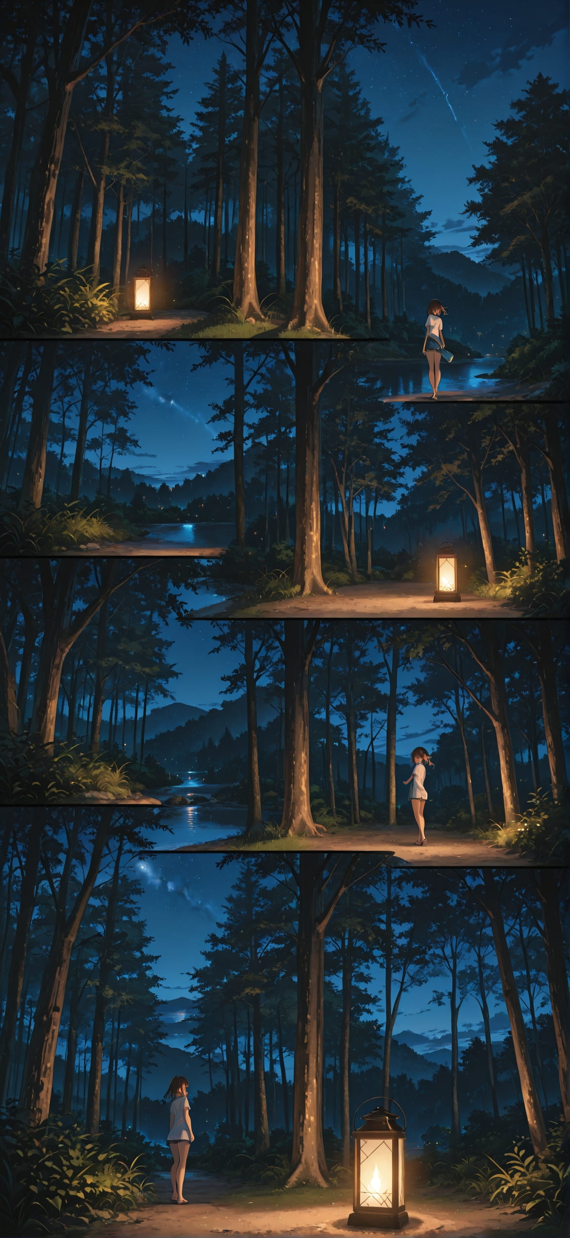 Switch2 Brown Night Nature Summer mobile wallpaper / スマホ壁紙