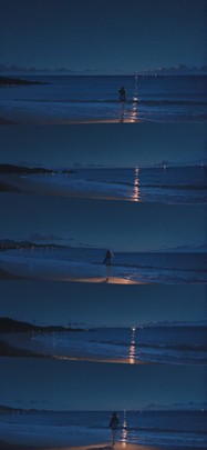 Switch2 Brown Night Sea Spring mobile wallpaper / スマホ壁紙