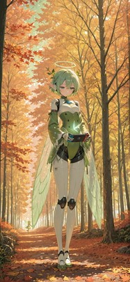 Switch2 Green Afternoon Nature Autumn Animal Machine mobile wallpaper / スマホ壁紙